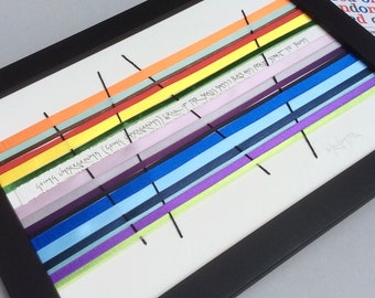 Art du ruban du métro de Londres - Plan de la ligne de train, souvenir de Londres
