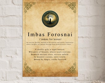 Imbas Forosnai Celtic Wisdom Poster: Book of Kells Art (PDF)