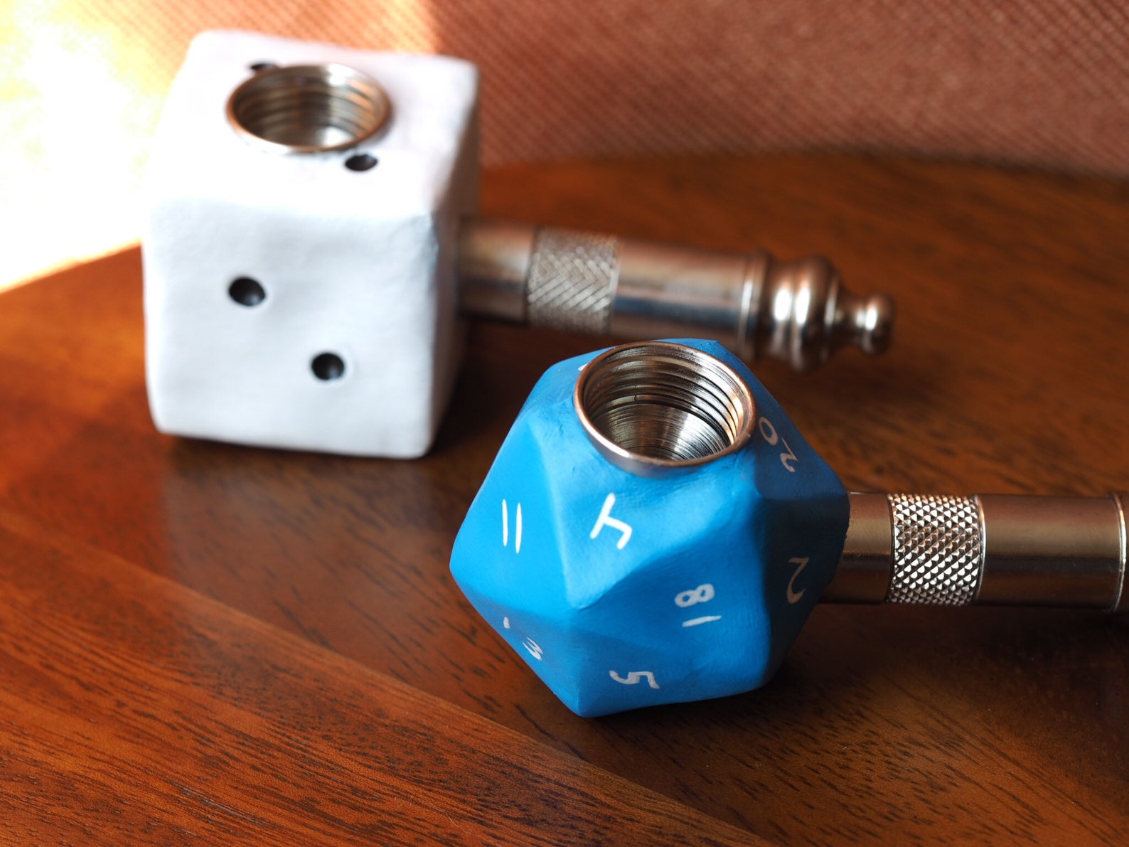 Dnd Dice Pipe D6 D20 sided Die Pipes Custom Sculpture Etsy