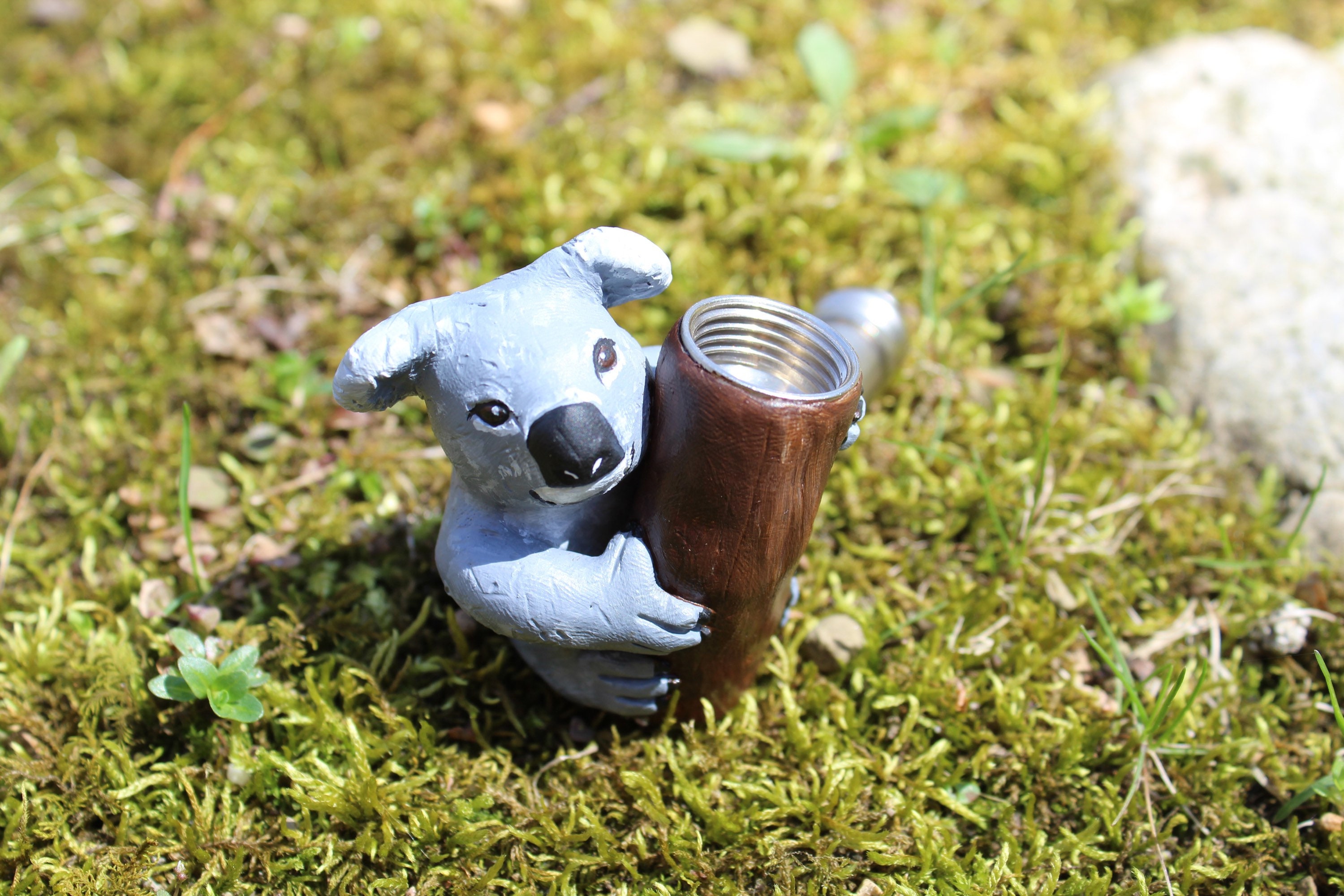 Koala Pipe Cute Animal Pipe Handmade Smoking Pipe Tree Pipe Etsy