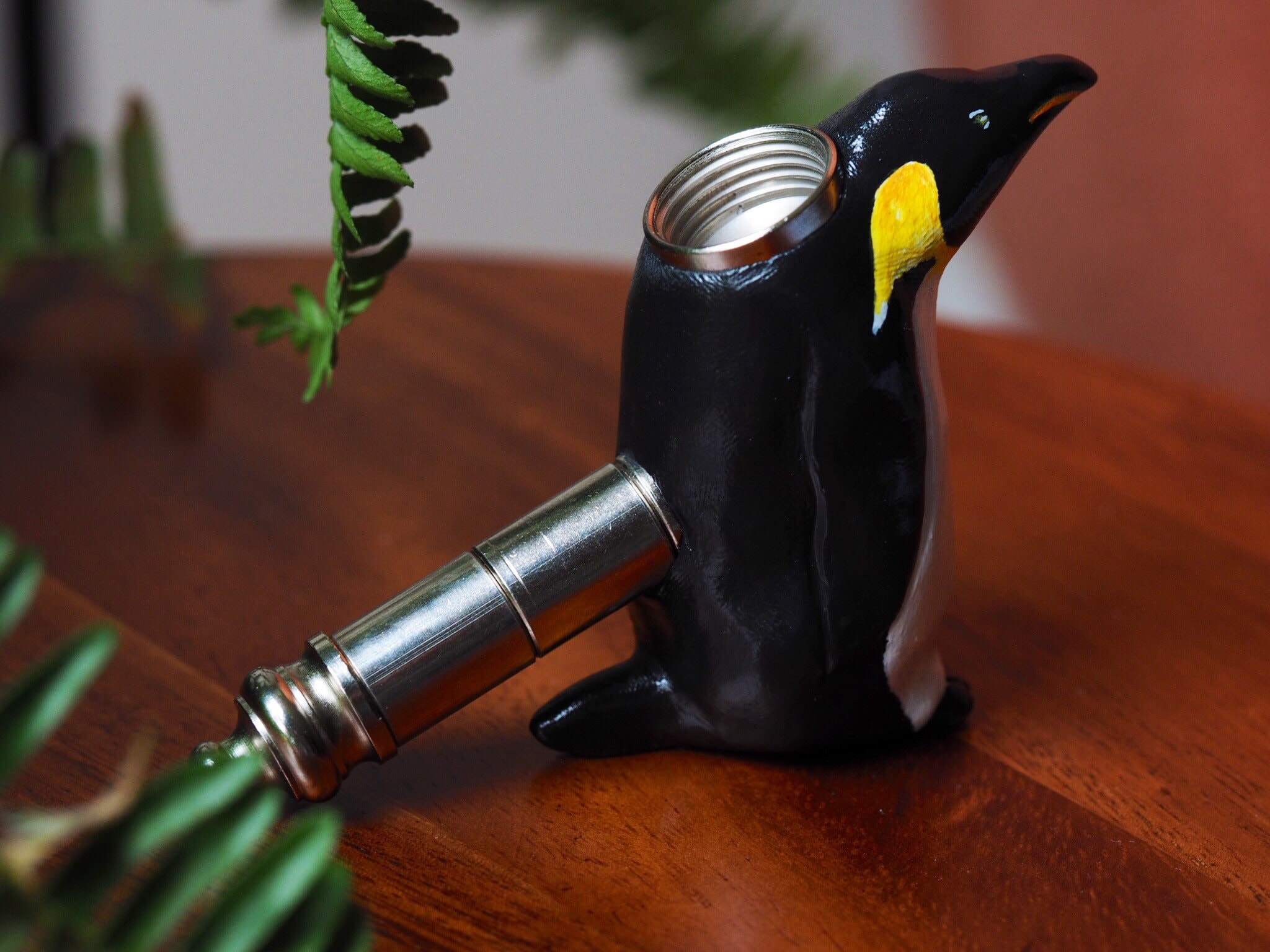 Penguin Pipe Bird Pipes Tuxedo Animal Emporer Sculpture Etsy