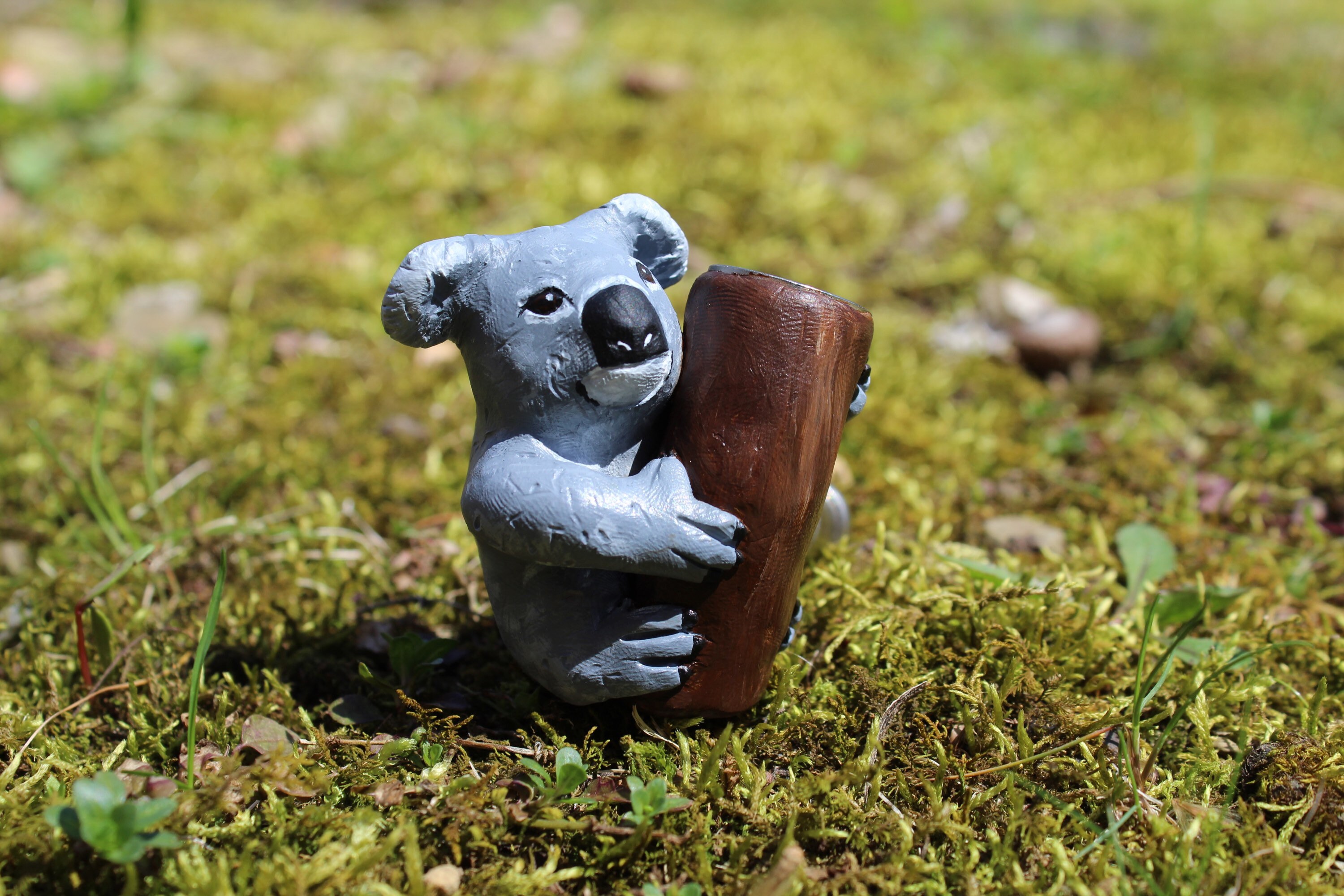 Koala Pipe Cute Animal Pipe Handmade Smoking Pipe Tree Pipe Etsy
