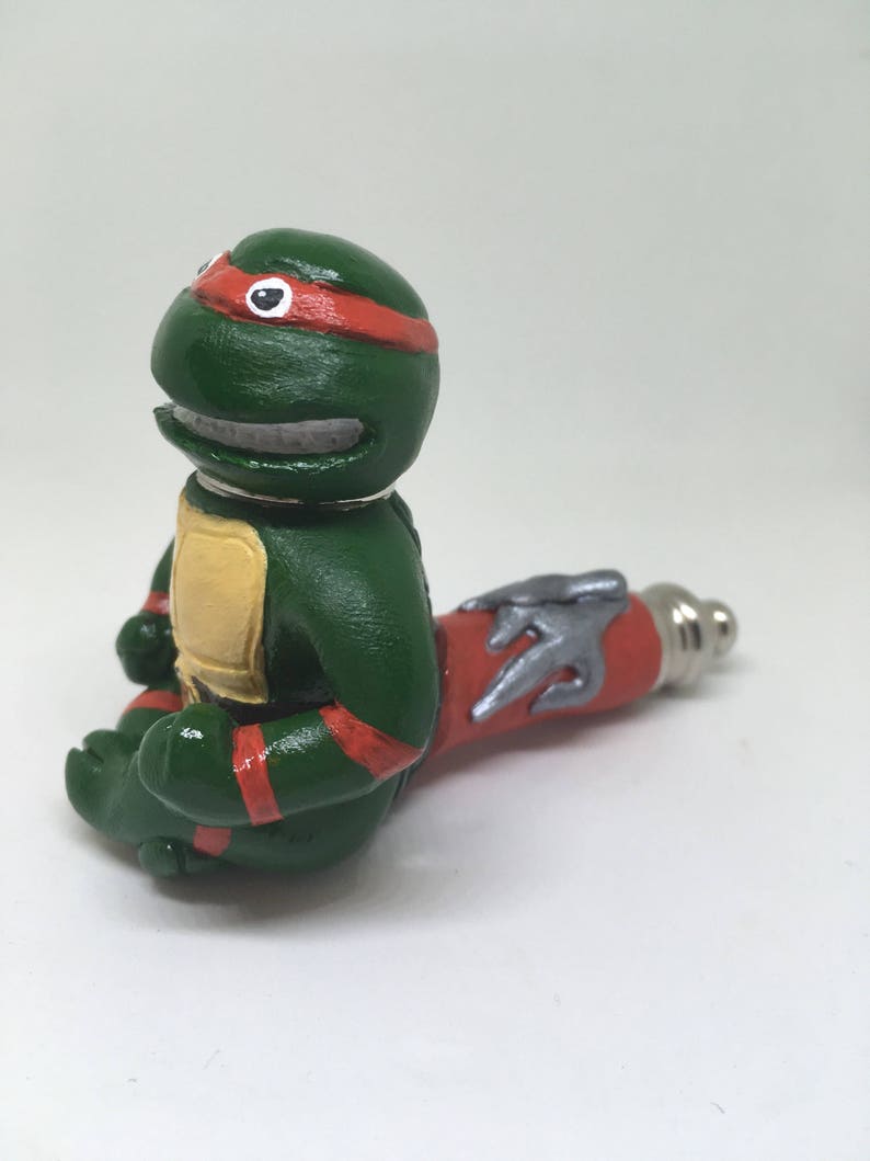 Turtle Clay Ninja Smoking Pipe Choose your Turtle Leonardo Etsy