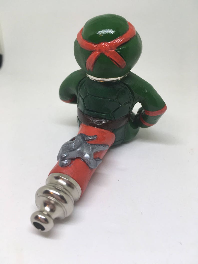 Turtle Clay Ninja Smoking Pipe Choose your Turtle Leonardo Etsy