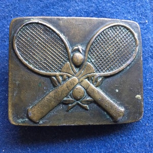 Vintage Tennis Belt Buckle