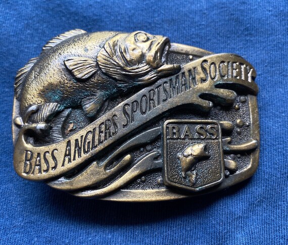Bass anglers sportsman society belt buckle Clearance