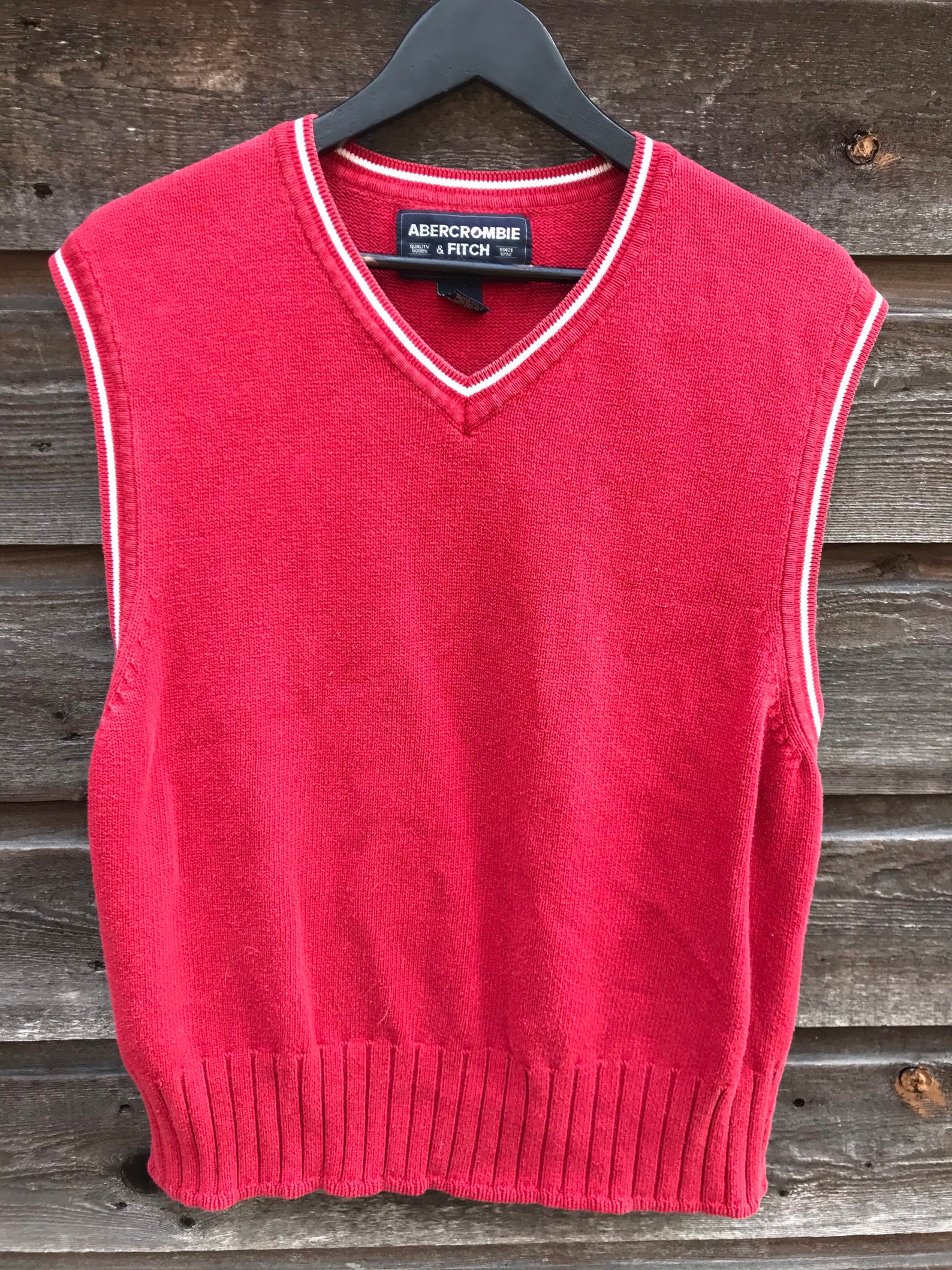 Vintage Abercrombie and Fitch Sweater Vest Etsy