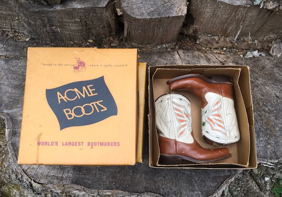 Vintage 1940s ACME Hawkeye Pee Wee Kids Boots - image 4