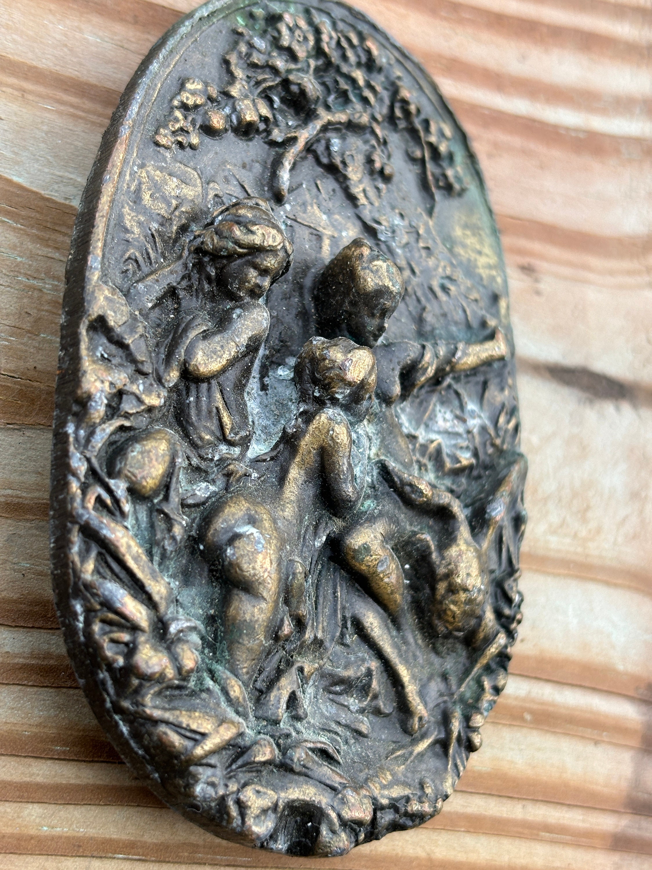 Vintage Swan Maiden/leda&swan Belt Buckle - Etsy display picture 1
