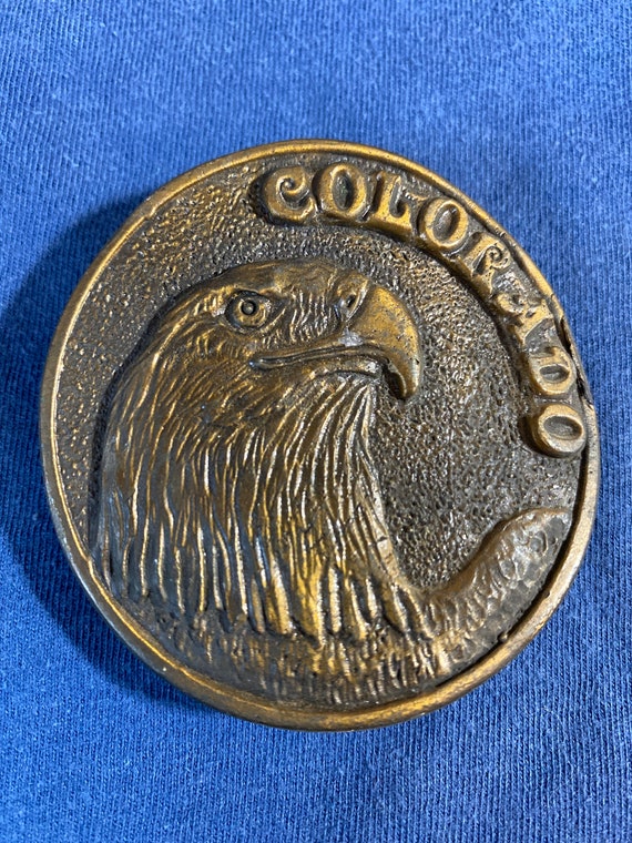 Vintage Colorado Eagle Belt Buckle