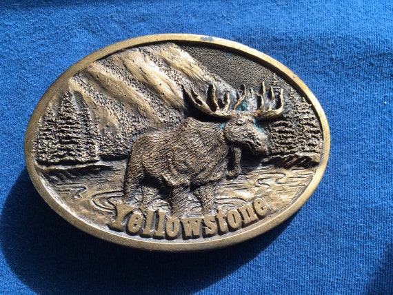 Vintage Yellowstone National Park Belt Buckle