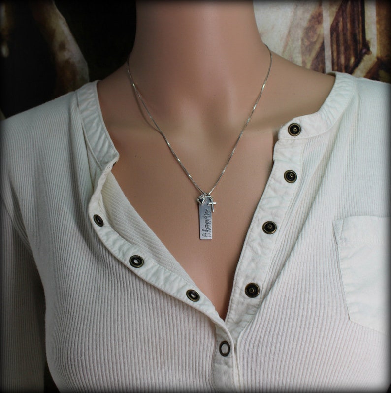 ASL Necklace Sign Language Jewelry Personalized Sign Etsy