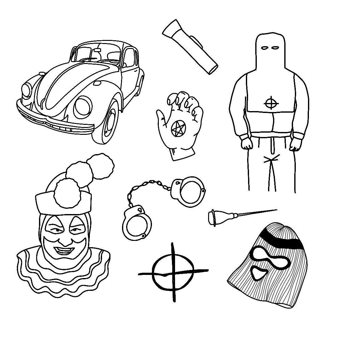 Printable Serial Killer Coloring Pages