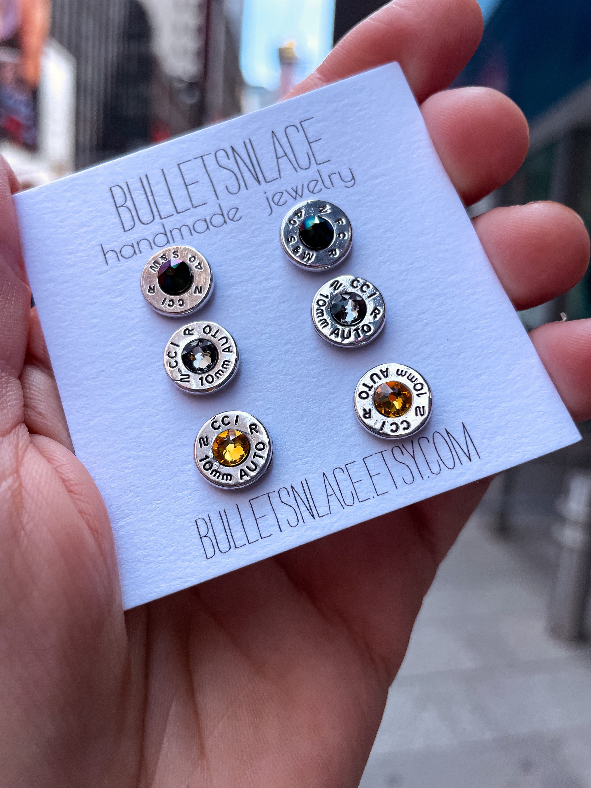 Bullet Earrings, Bullet Casing Earrings