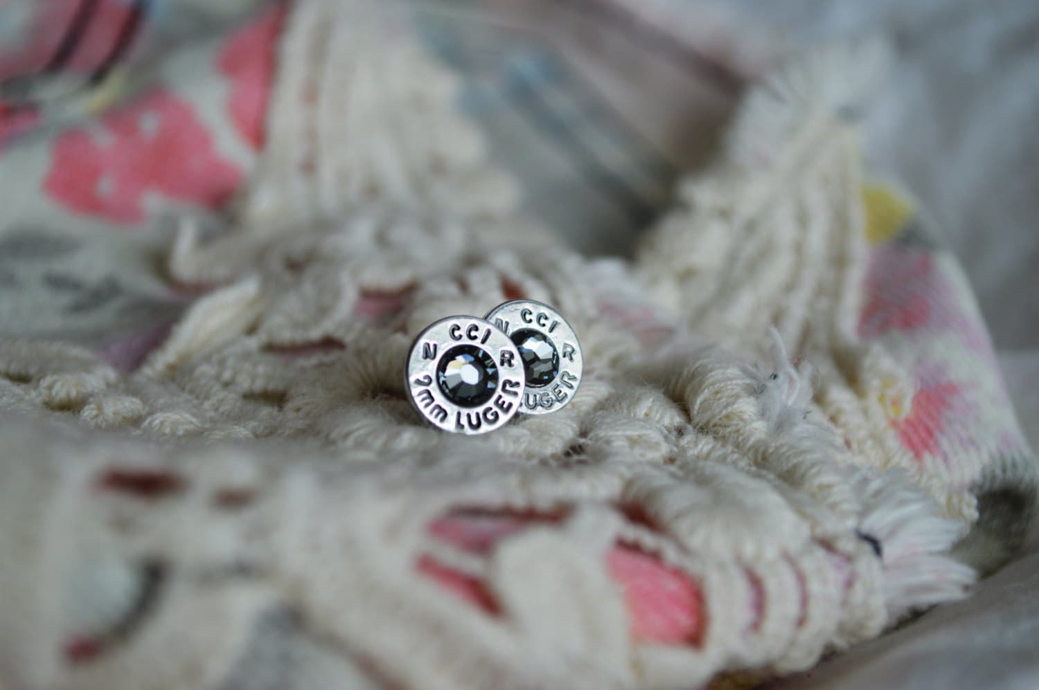 Bullet earrings, Bullet jewelry, Earrings, Stud earrings, 9mm, 45cal