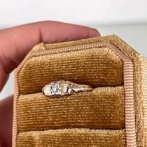 Vintage 10k gold and diamond ring, vintage 10k gold ring, vintage engagement ring, vintage diamond ring