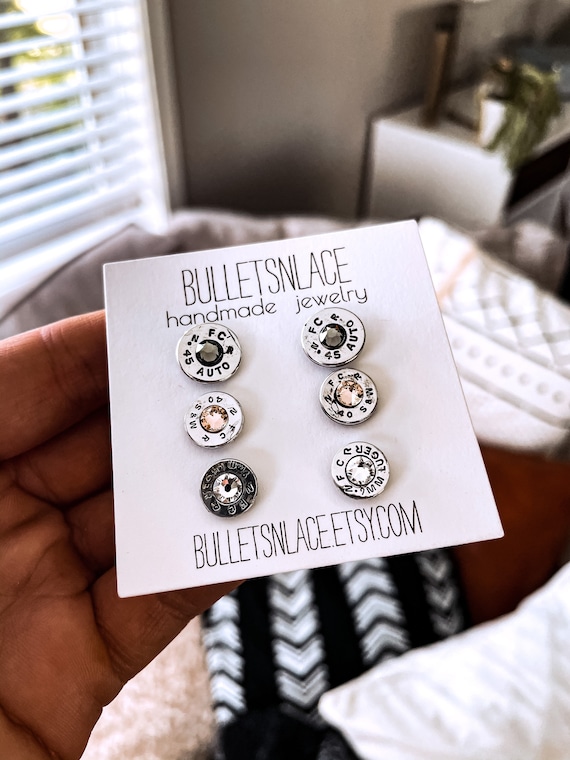 Buy Bullet Earrings, Bullet Jewelry, Stud Earrings Online in India