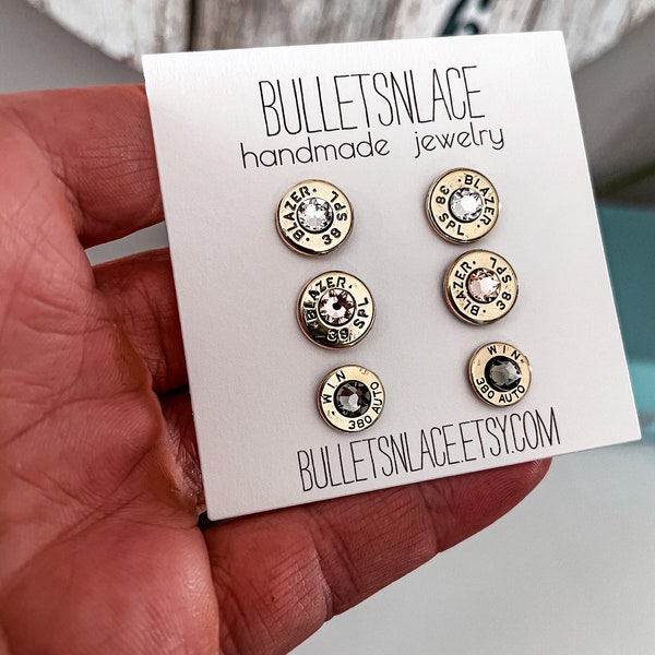 Bullet Earrings, Bullet Jewelry, Earring Set