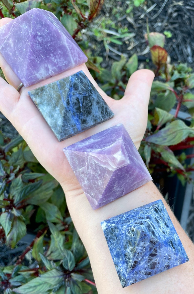 Sodalite Pyramids Crystals Altar Decor Witchy Decor Altar Decor