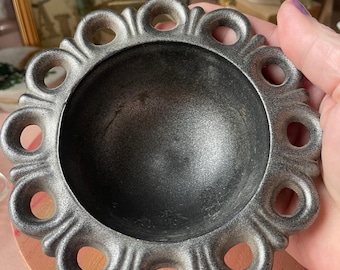 Vintage Iron Bowl Unique Decor