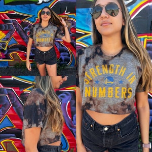 Where I'm from Apparel The Golden State Palm Mineral Crop Top