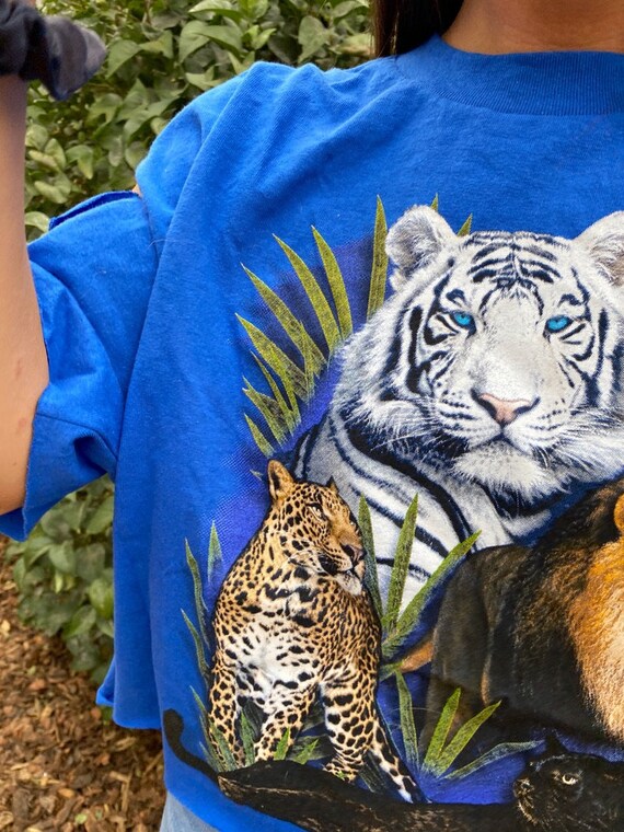 CAMISETA MANGA CORTA MUJER CON TIGRE EN LA ESPALDA