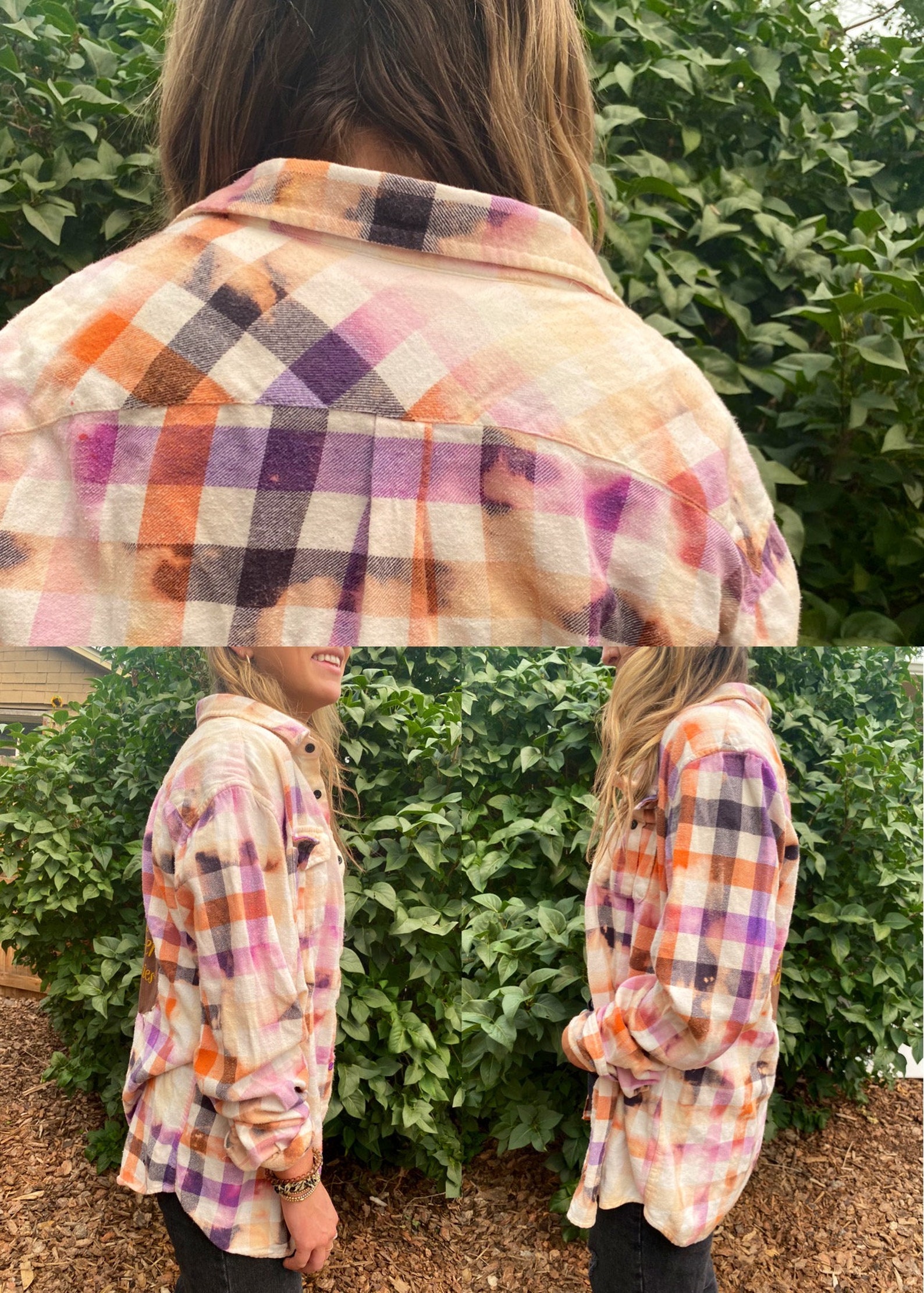 Bleached Flannel Bleached Flannels Flannels Flannel Etsy