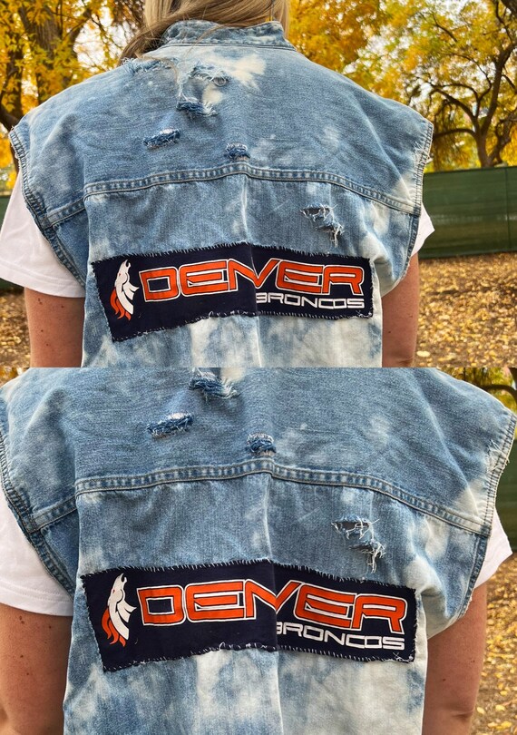 Denver broncos denim outlet shirt