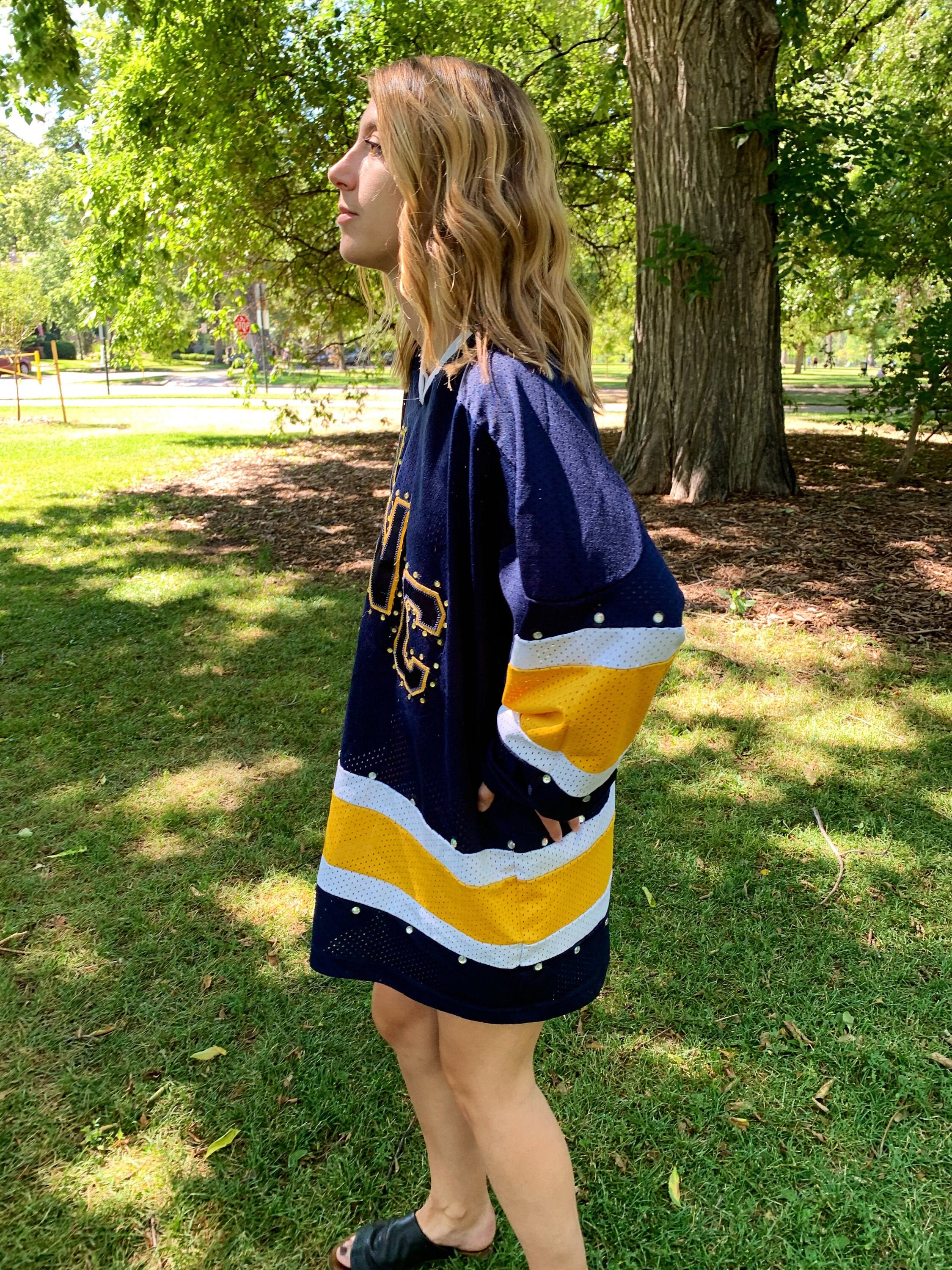 Hockey Jersey Jersey dress jeweled jersey bedazzeled Etsy