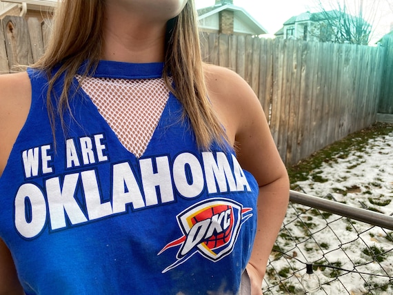 Nba Gear, Nba Tank Top, Nba Crop Top, Mesh Top, Mesh Tank Top, Okc,  Oklahoma City Basketball, Okc Top, Crop Top, Street -  Norway