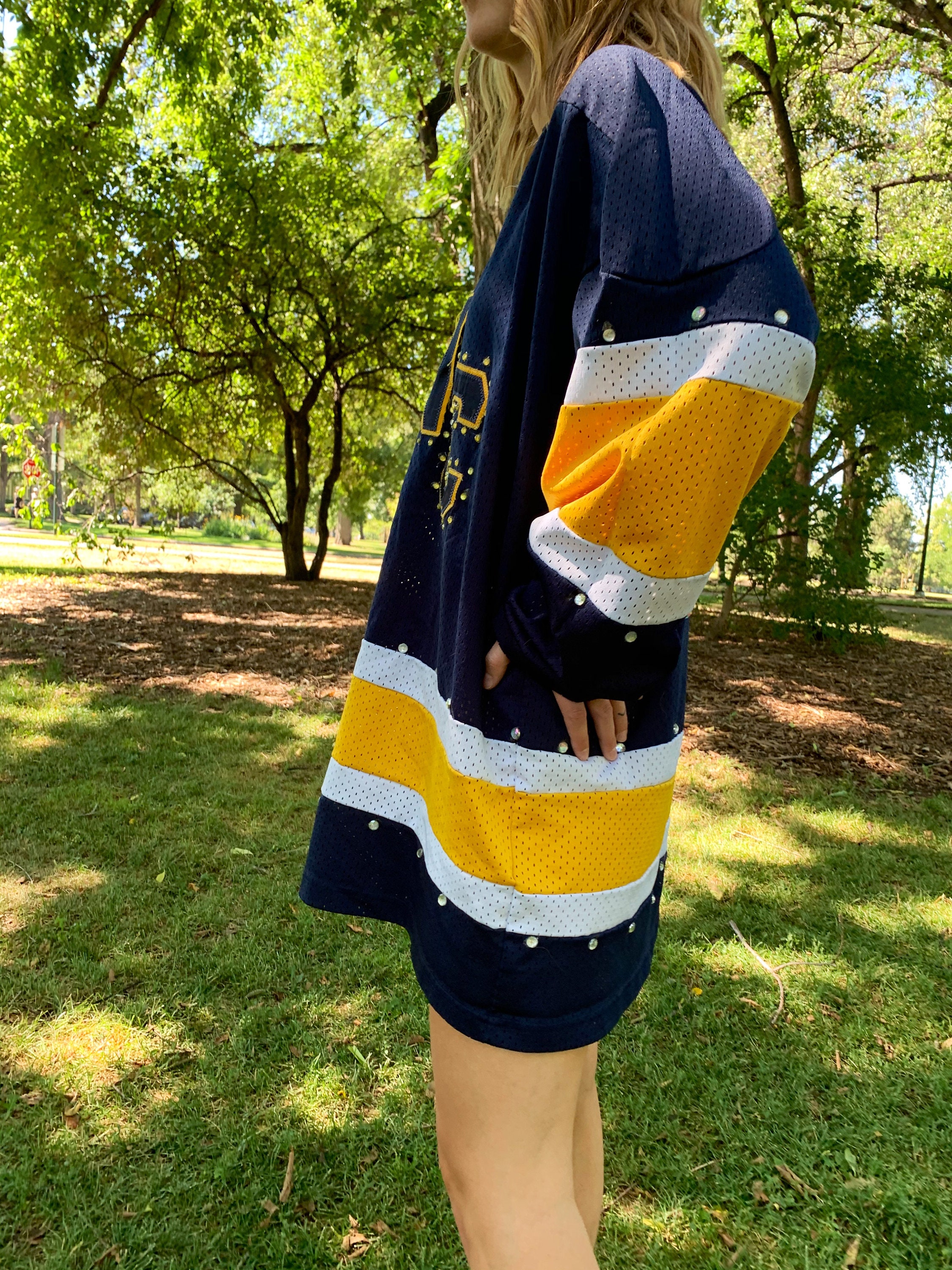 Hockey Jersey Jersey dress jeweled jersey bedazzeled Etsy