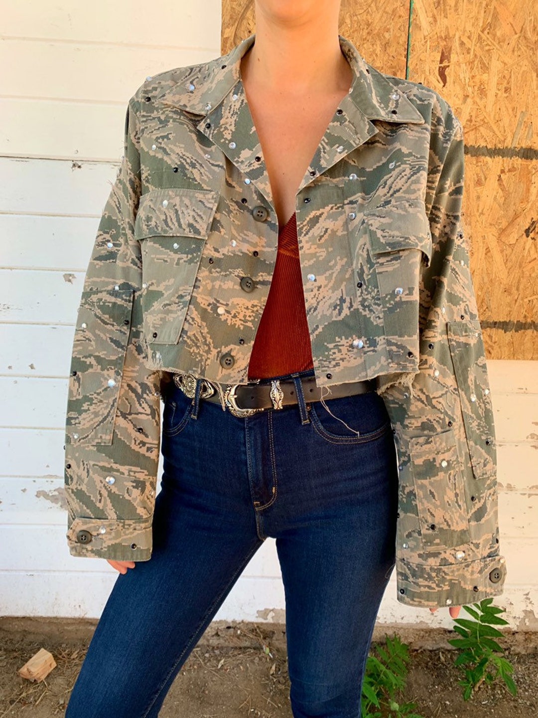 Army Jacket, Camo Jacket, Camouflage Jacket, Distressed Jacket ...