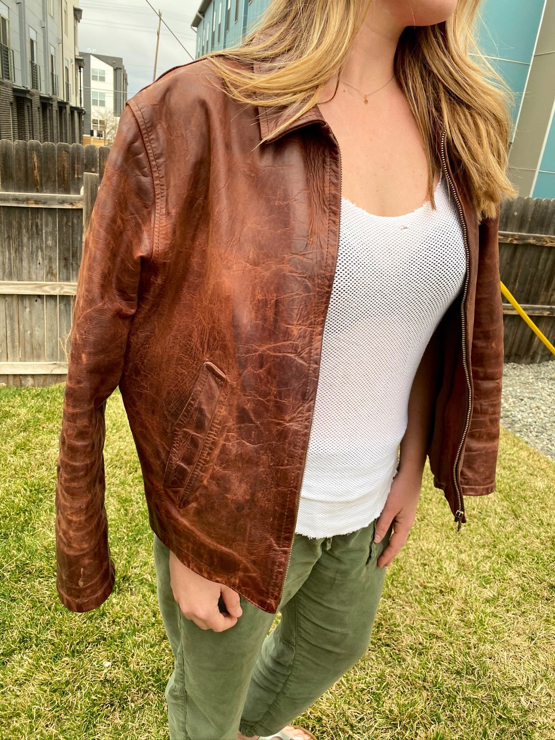 wifey leather jacket facial