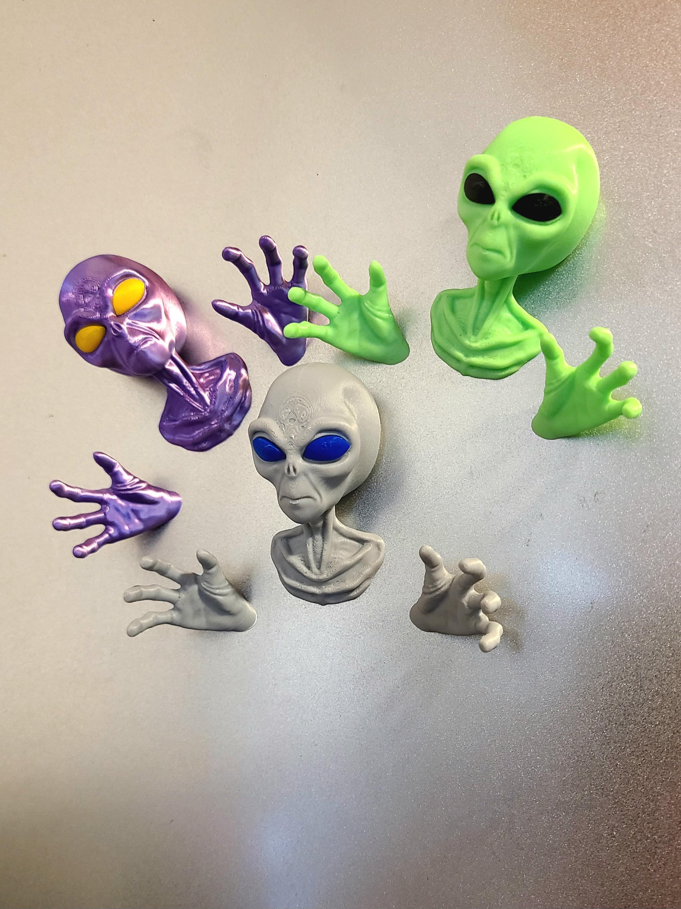 3D Printed Alien Refrigerator Magnets - Etsy