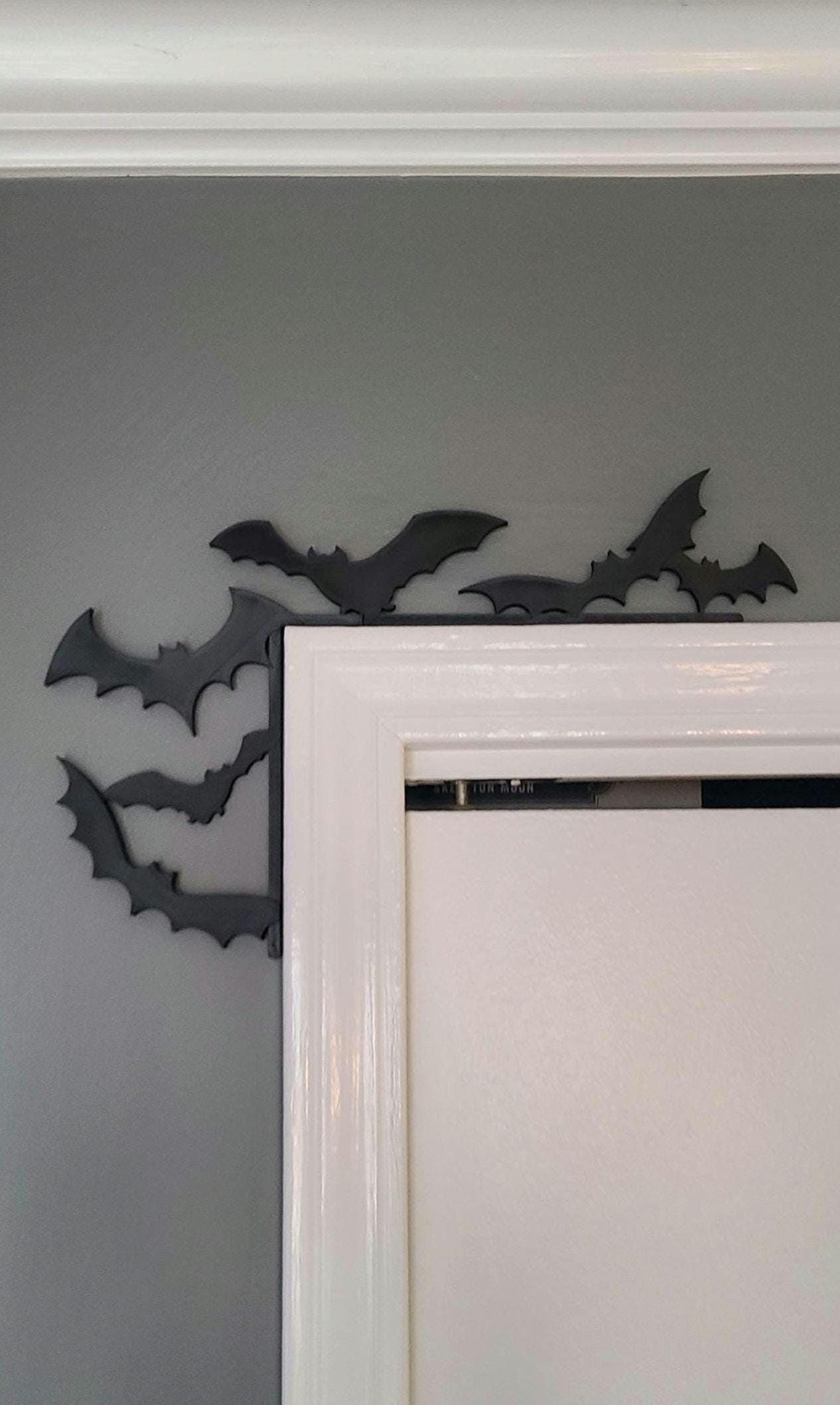 3D Printed Customizable Bats Door Corner Hanger Sign Decor - Etsy