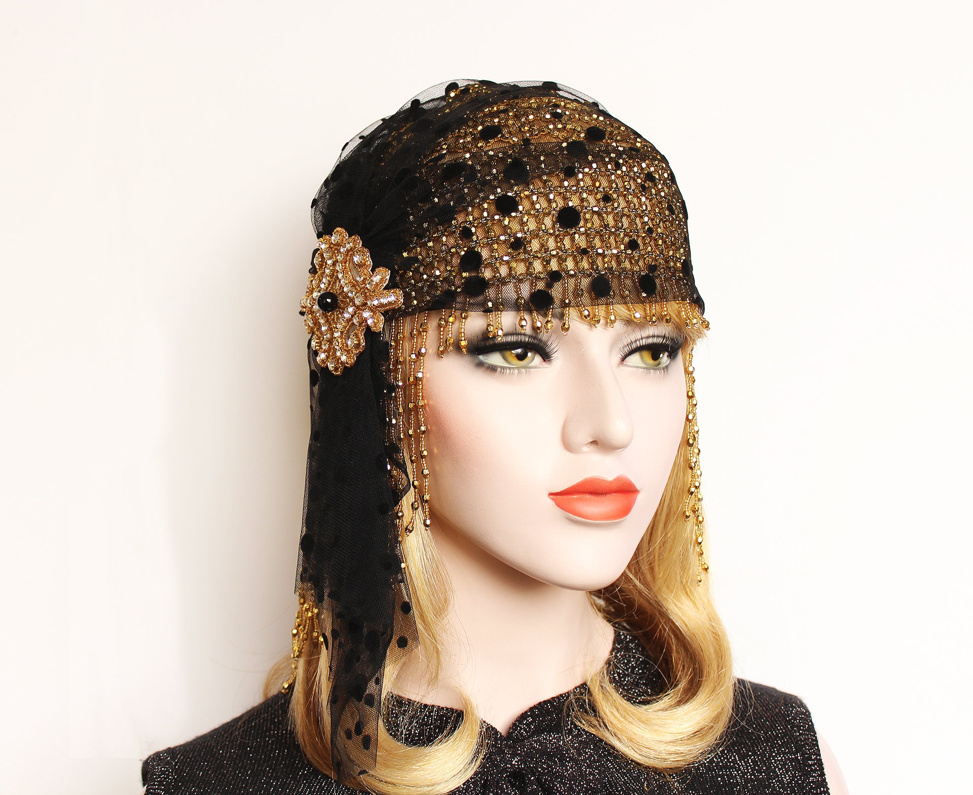 gatsby beaded hat