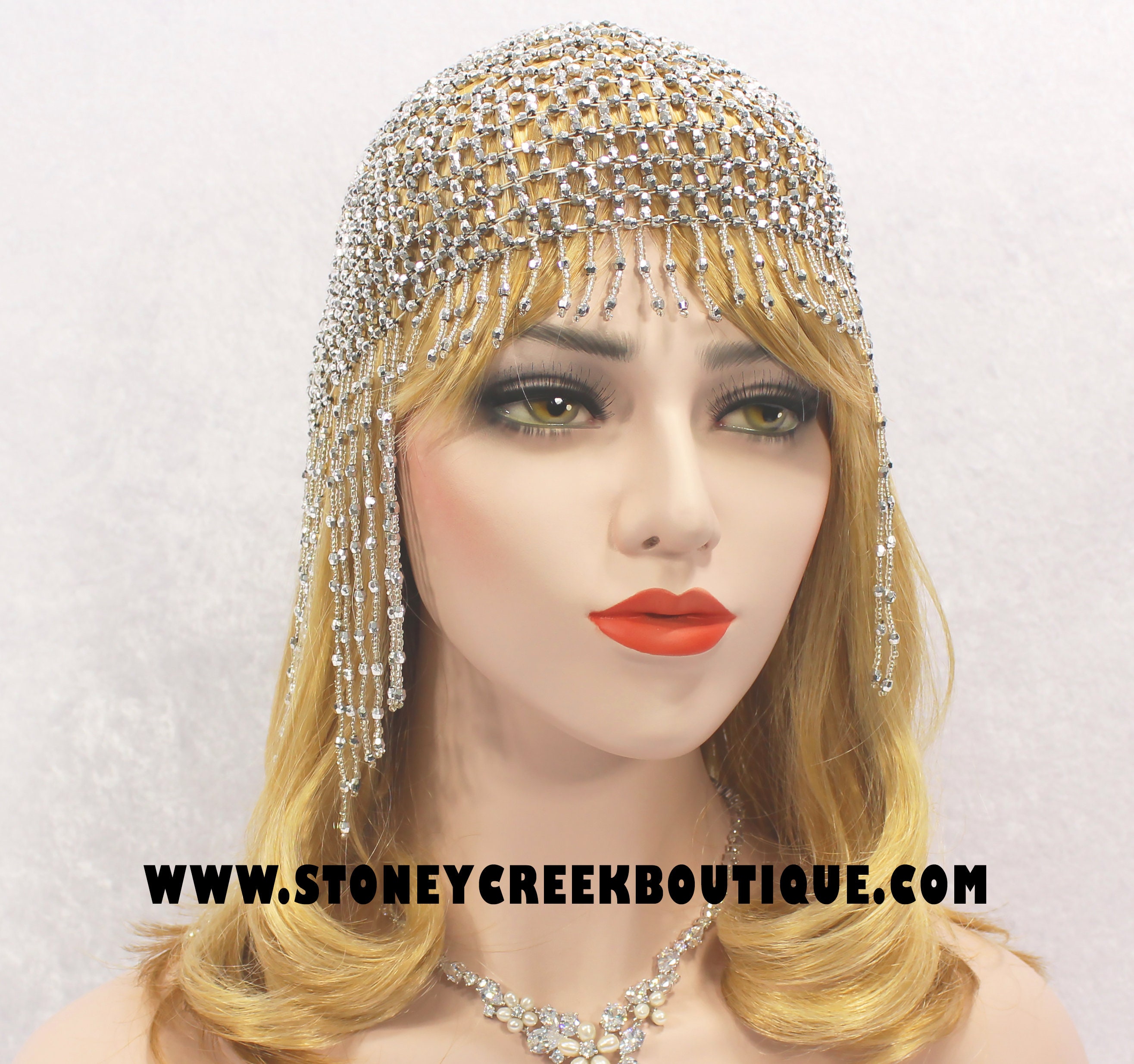 roaring 20's beaded headpiece