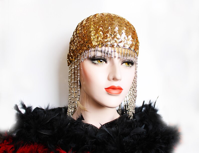 roaring 20's beaded headpiece