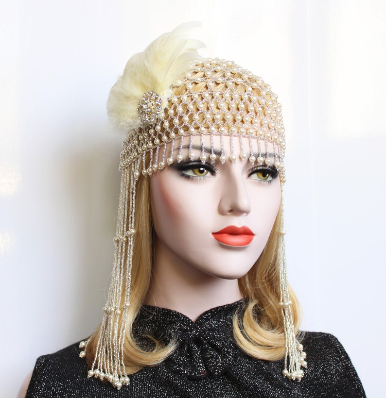 20s beaded headpiece