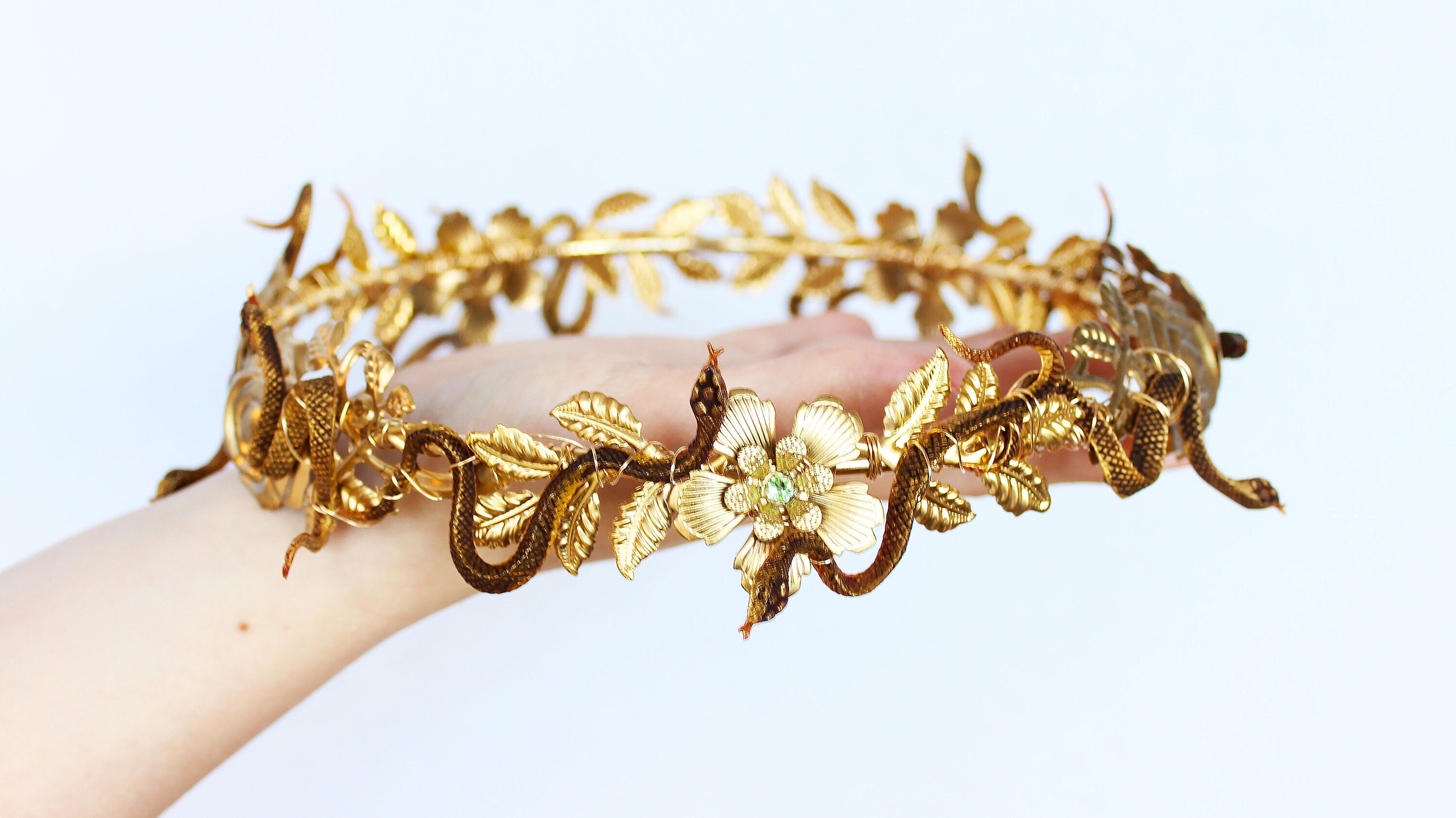 Medusa Crown Snake Headpiece Serpent Crown Queen Headdress Cobra Crown