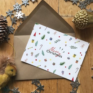 Christmas card, Merry Christmas, print