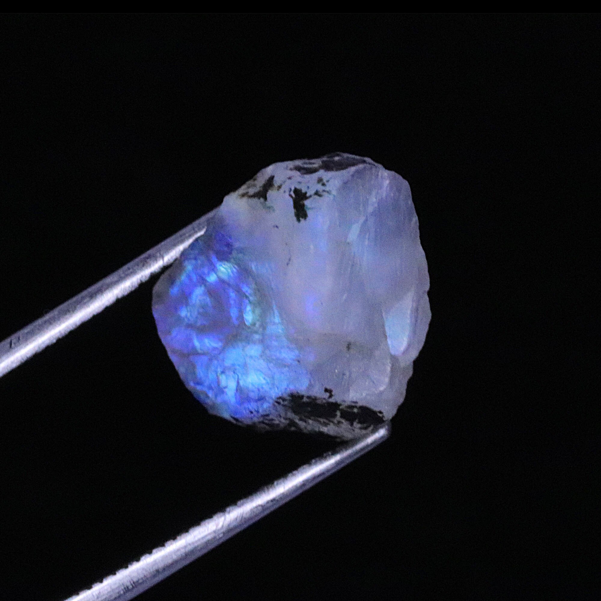 Blue Moonstone Rough Raw Moonstone Gemstone Blue Flashy - Etsy UK