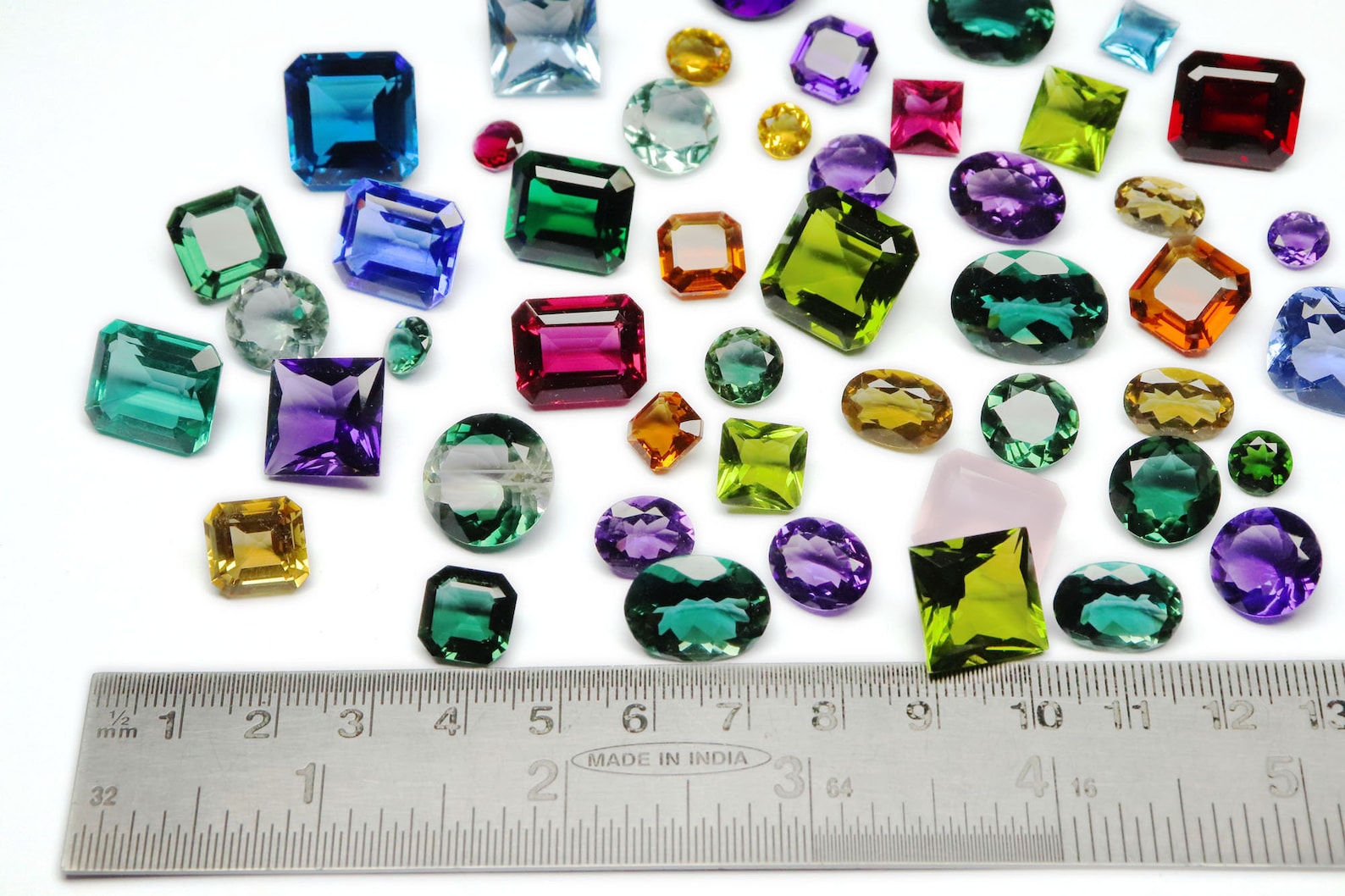Bulk Semi Precious Faceted Gemstones Wholesale Lot Mixed Etsy