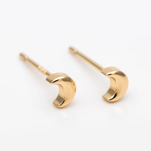 10 stuks goud-/zilverkleurige maanoorbellen, minimalistische oorbellen (#GB-3041)