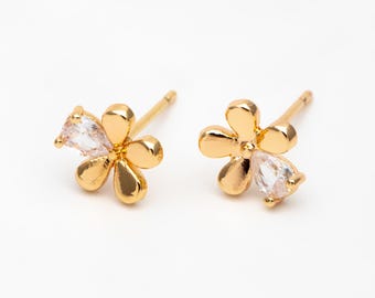Orecchini a Lobo con Pietre Naturali e Cubic Zirconia - Fabiani Gioiellerie