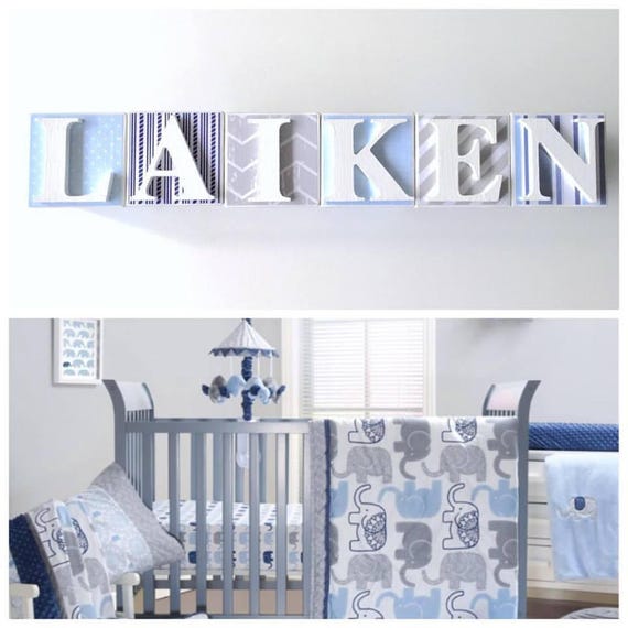 letter blocks for baby room