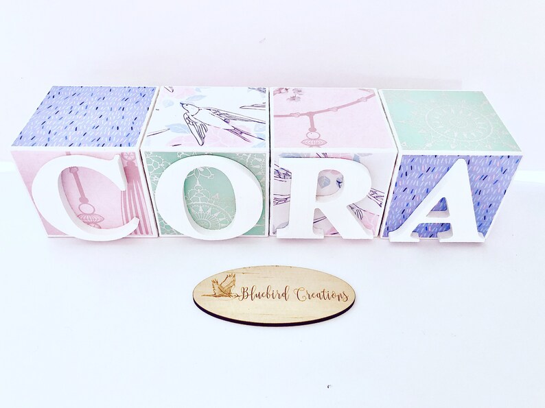 baby blocks personalised