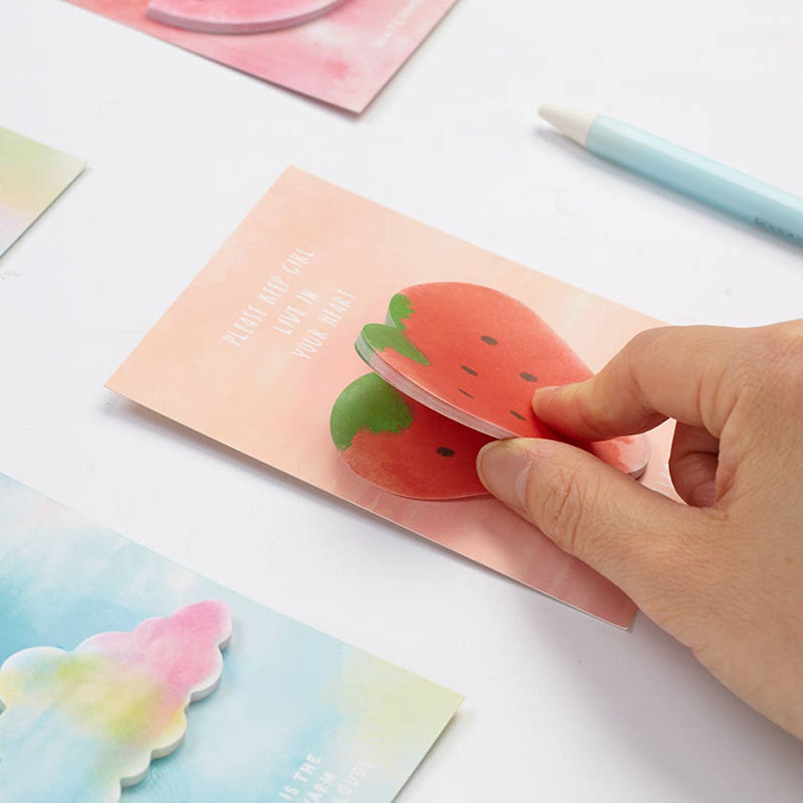 Ice Cream Sticky Notes Cloud Sticky Notes Watermelon Sticky Etsy