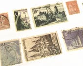 Stamps Washi Tape, Vintage Stamps Washi Tape, Postage Stamps Washi Tape, Retro Style Washi Tape, Envelope Washi Tape, Vintage Washi Tape
