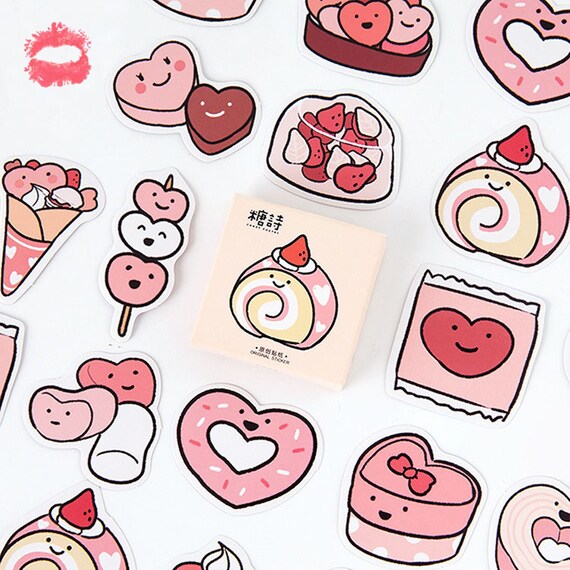 45pcs, Cute Stickers, Food Stickers, Delicious Food Stickers